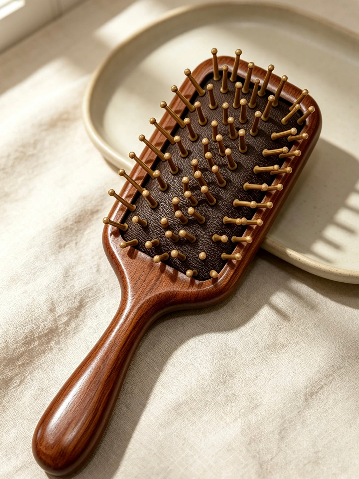 Air Cushion Comb side view on fabric