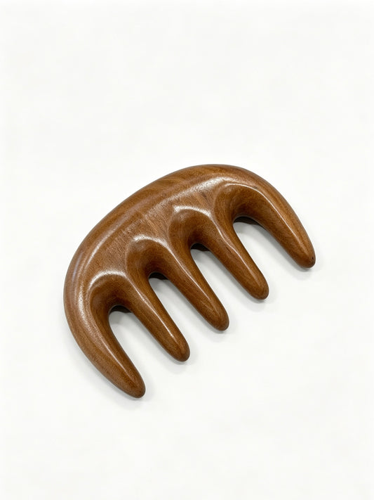 Five Tooth Massage Comb front view on white background