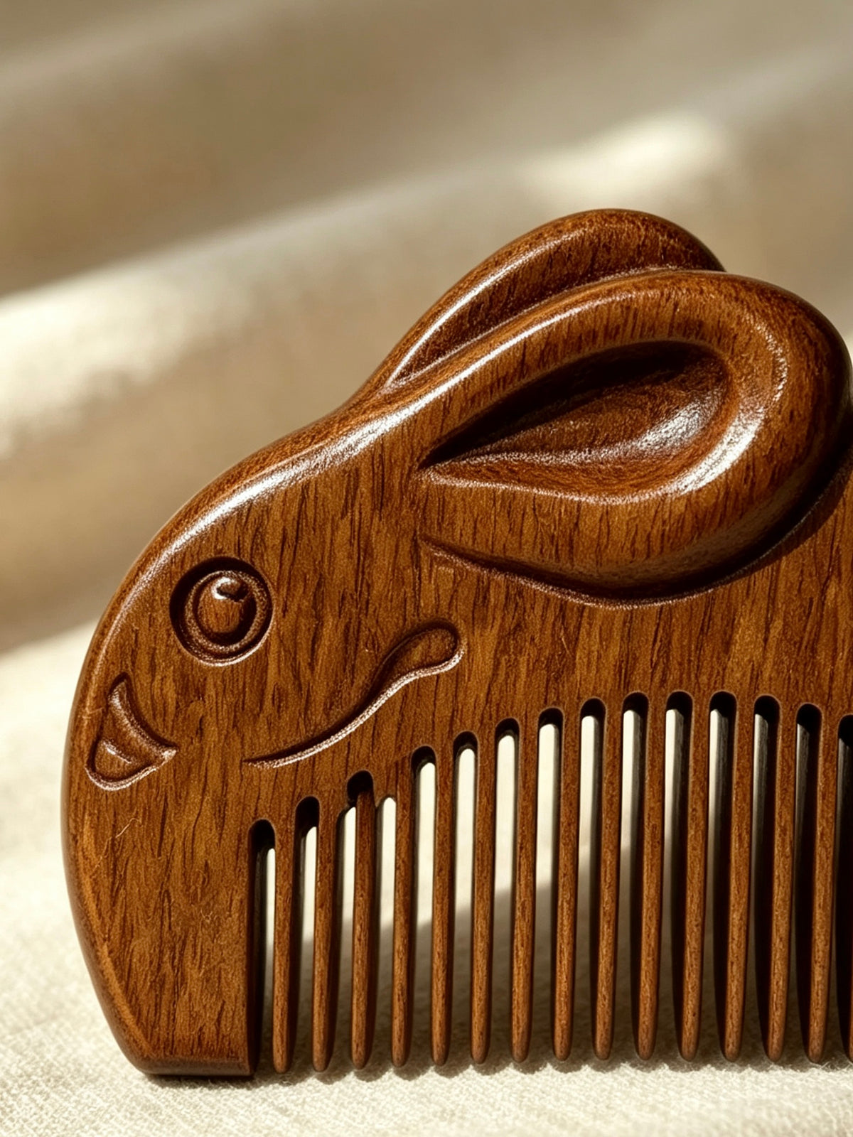Rabbit Comb close-up angled view