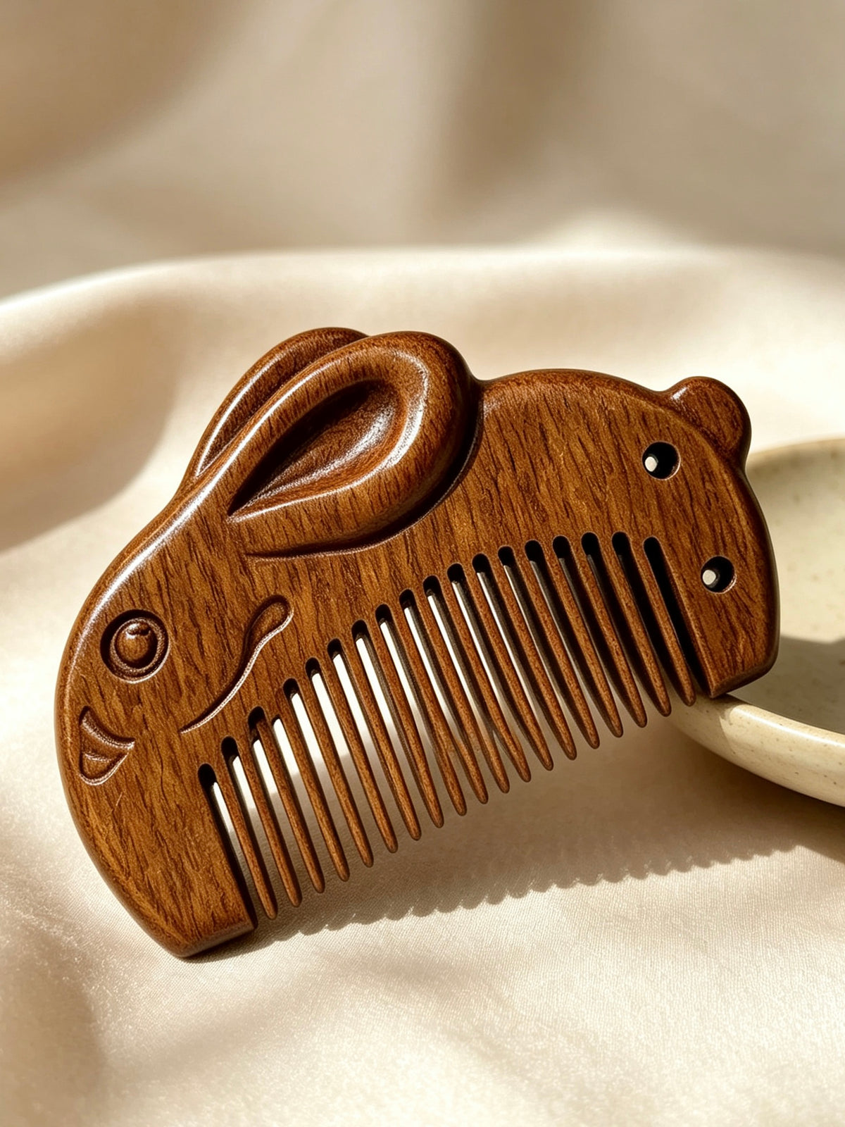 Rabbit Comb with ceramic dish